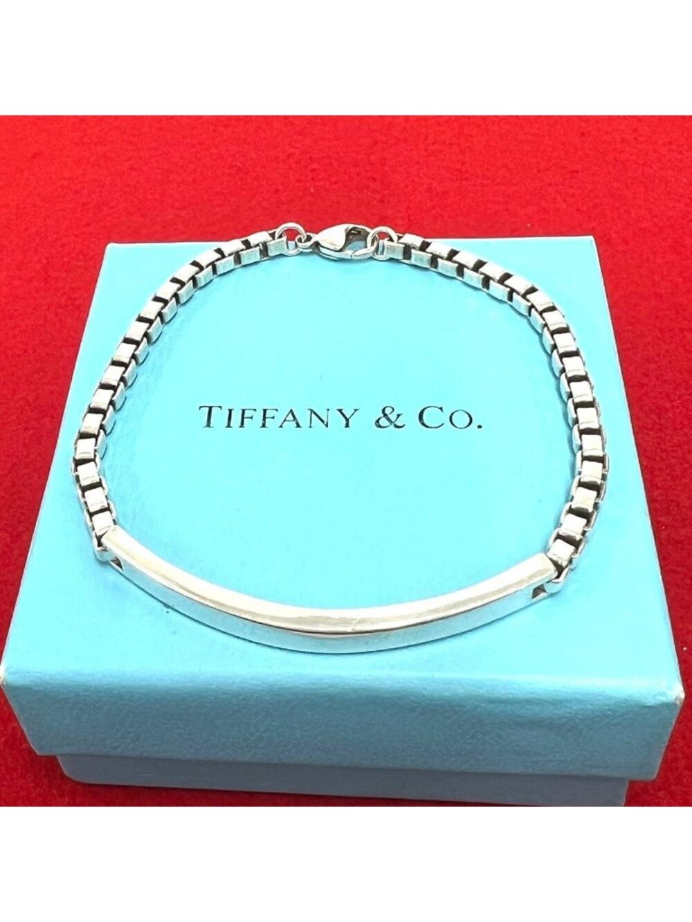 Tiffany & Co Venetian ID Bracelet 925 Sterling Silver